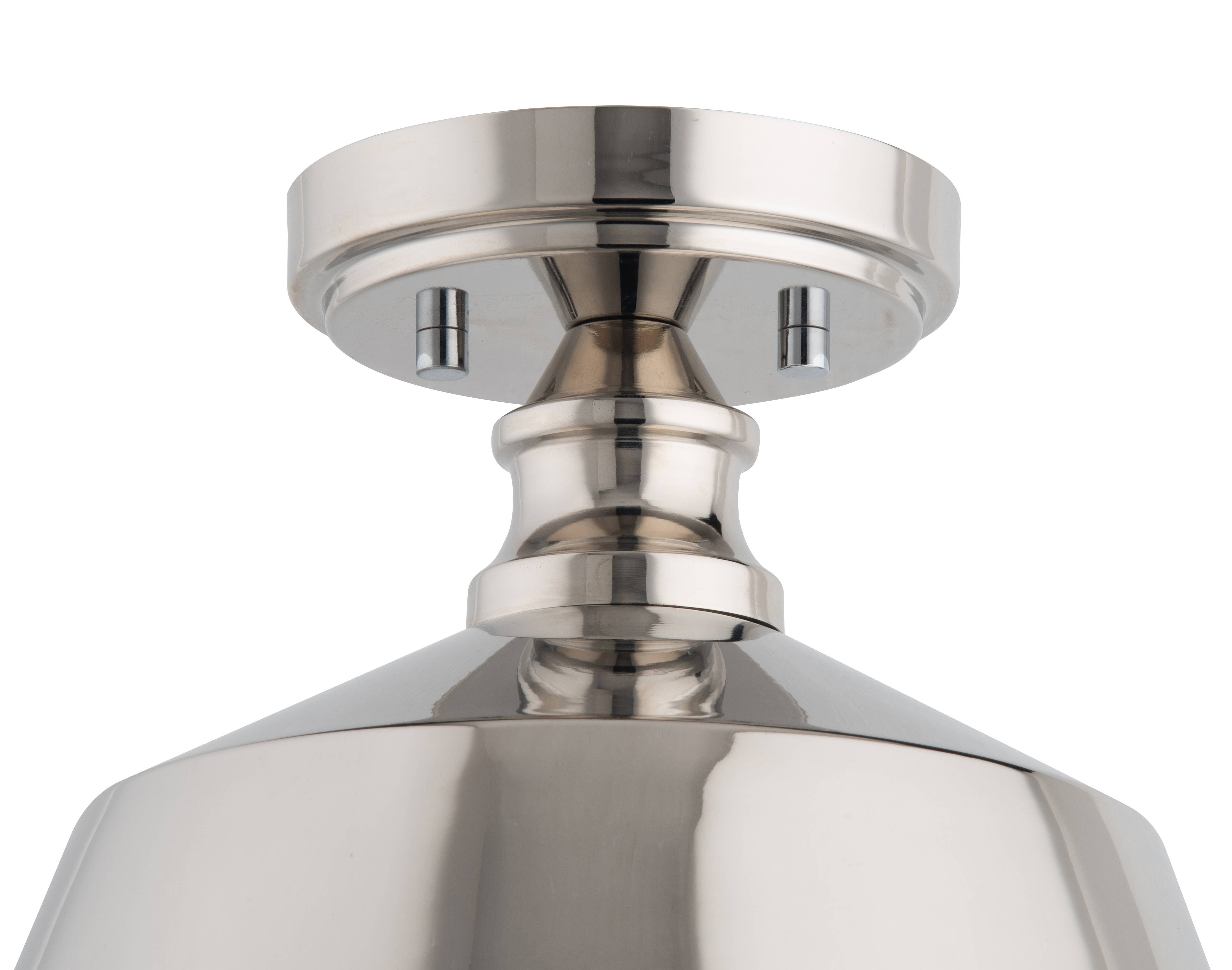 Brio Lighting - Wholesale Chandelier/Hanging Light - Sale - Bola 1-Light Nickel Semi Flushmount Ceiling Light5