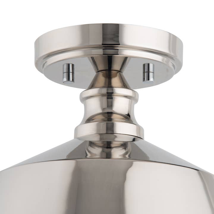 Brio Lighting - Wholesale Chandelier/Hanging Light - Sale - Bola 1-Light Nickel Semi Flushmount Ceiling Light5