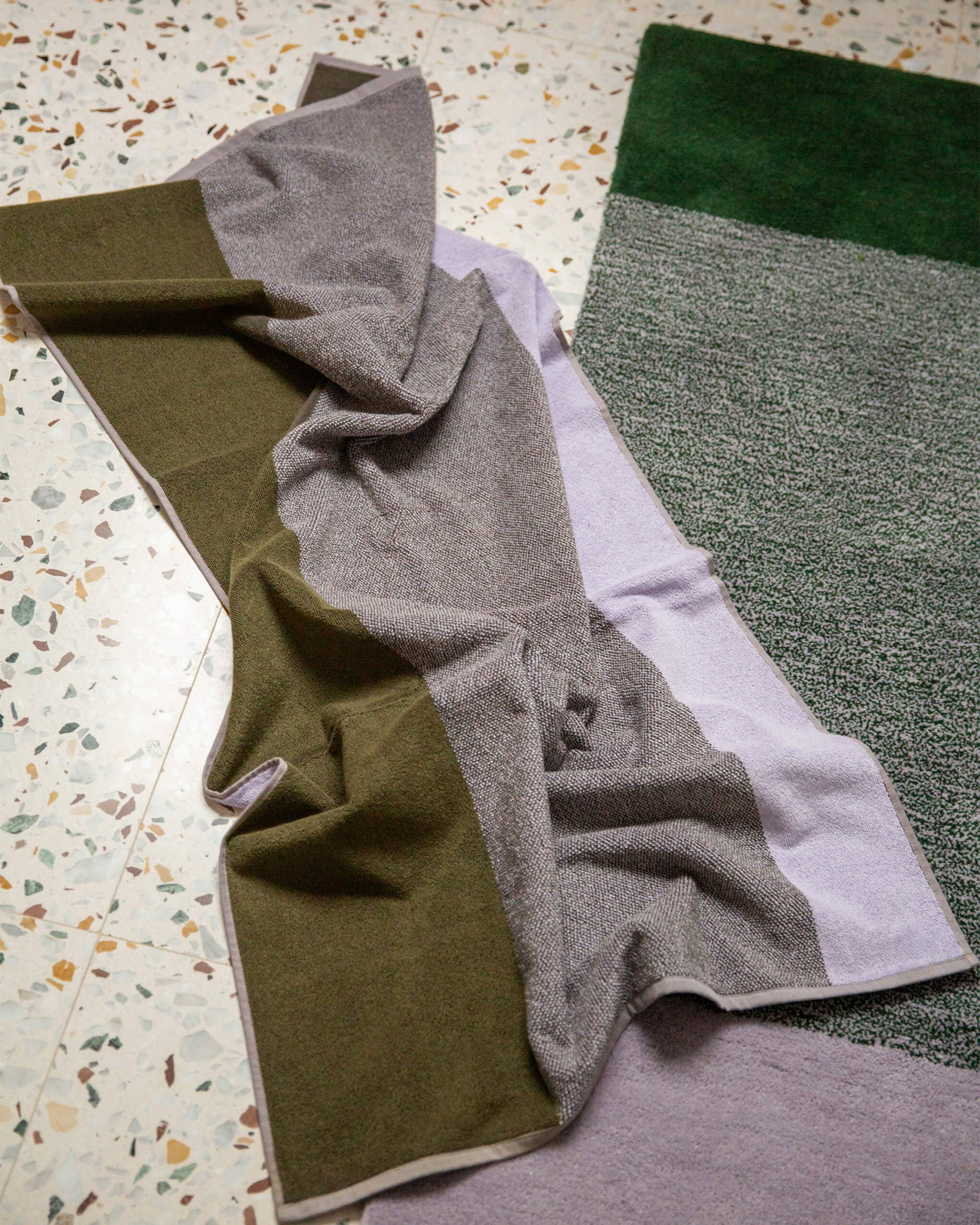 Badhanddoeken Set Blend Green Lilac (2 st.) for wholesale on Faire5