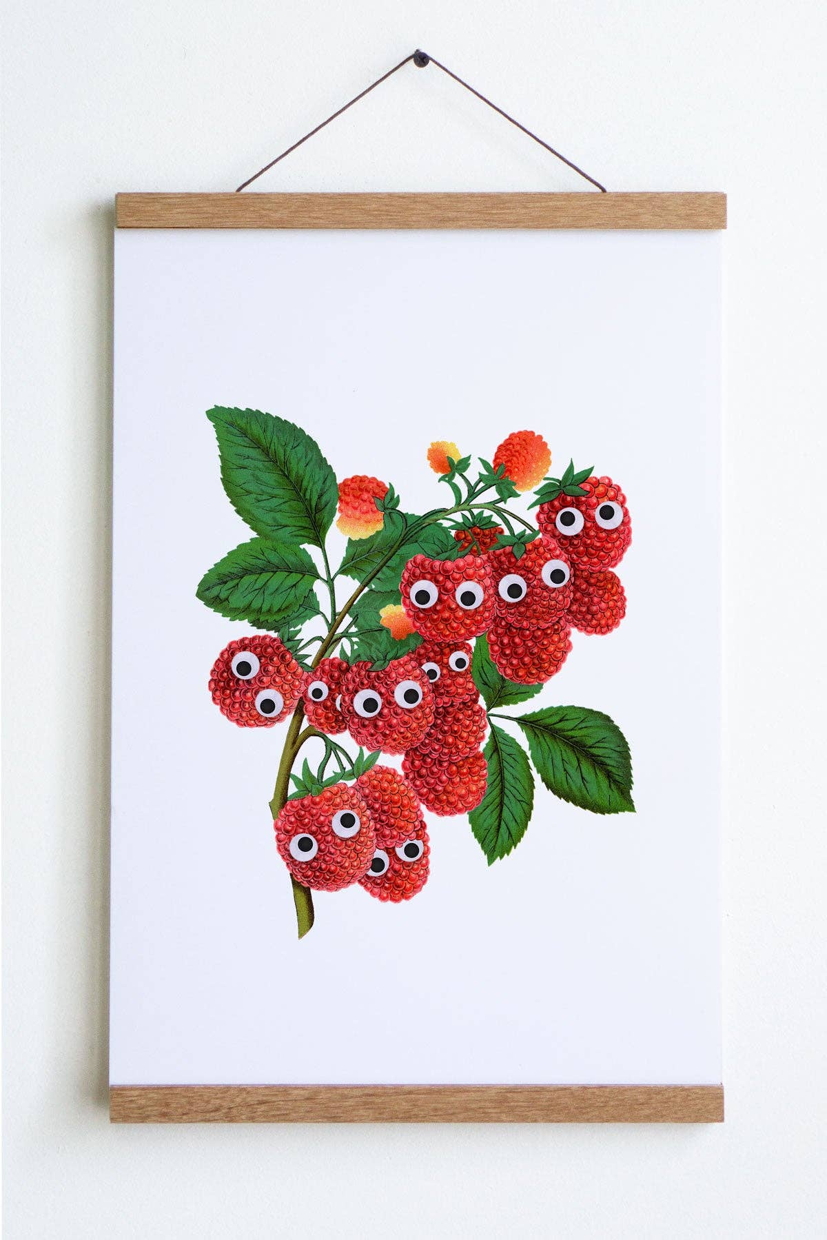 Stay Home Club - Wholesale Art Print - Googly Raspberries Print0