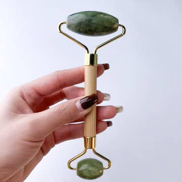Smile Boutiques - Wholesale Face/Beauty Roller - Natural Gemstone Bamboo Facial Roller7