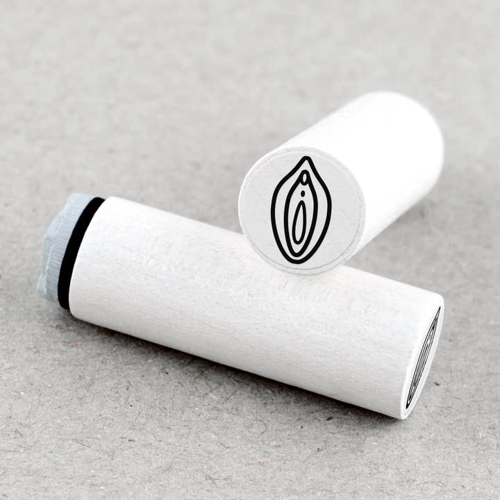 Vulva mini stamp for wholesale by Merry and Bright