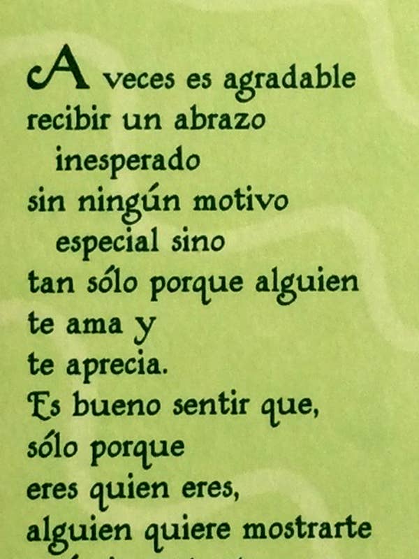 EN ESTE DIA TE ENVIO UN GRAN ABRAZO for wholesale by Blue Mountain Arts