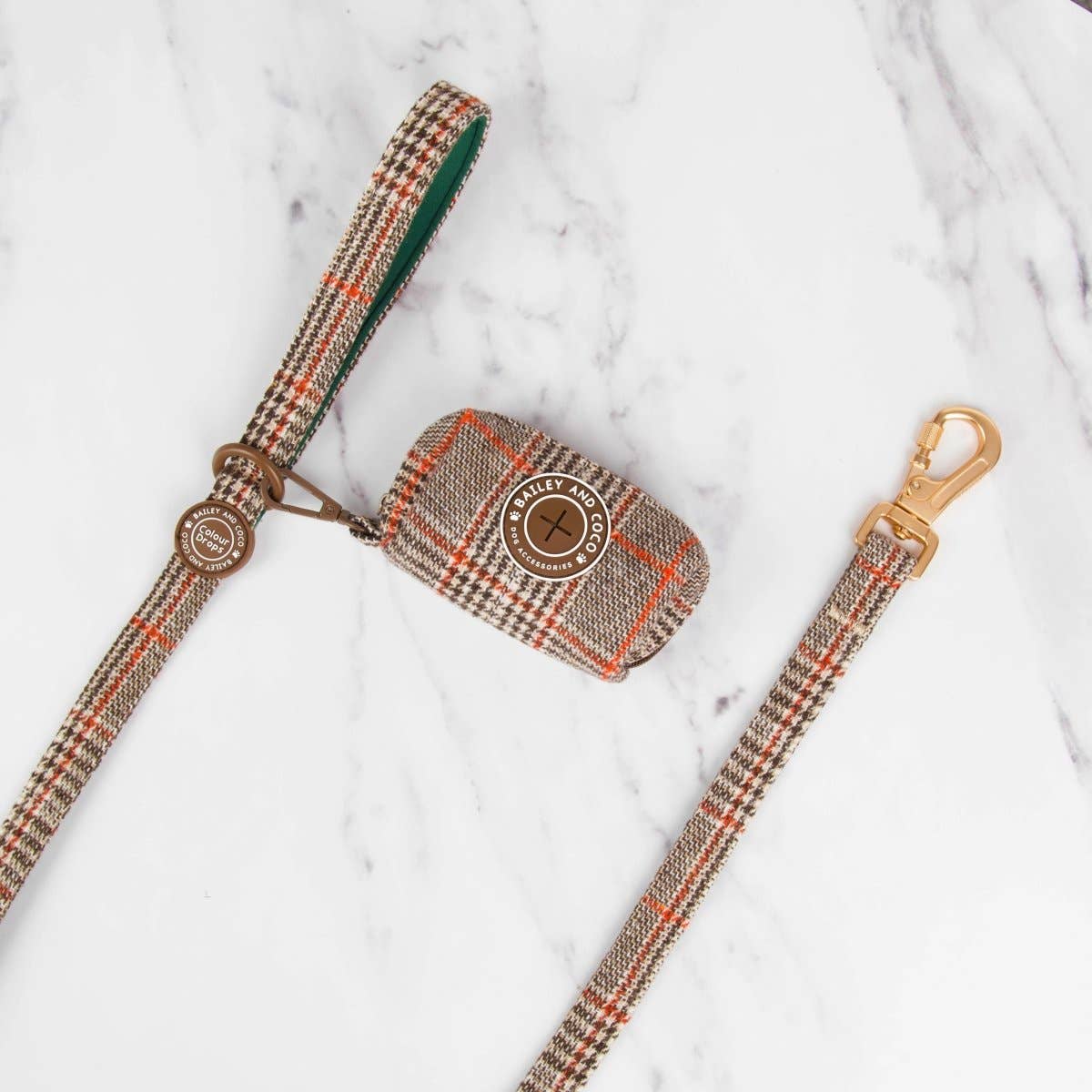 Bailey and Coco – wholesale Pet leash – Dog – Dog Lead 5ft - Colour Drops - Heritage Plaid3