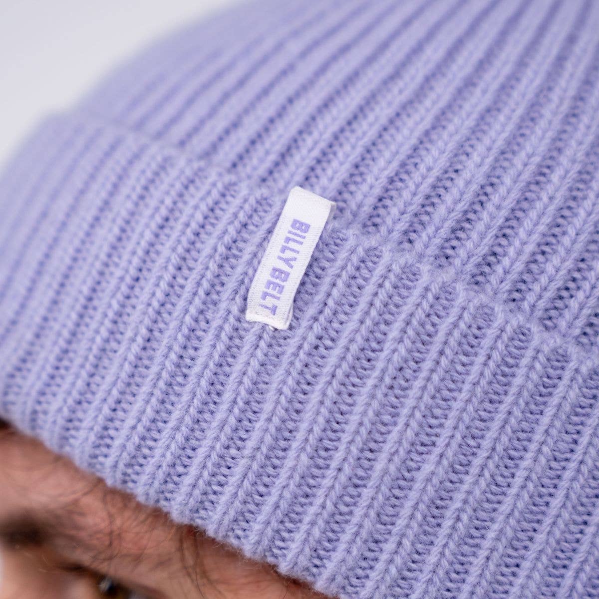 BILLYBELT - Vente Bonnet – unisexe - Bonnet en laine d'agneau Lilas4