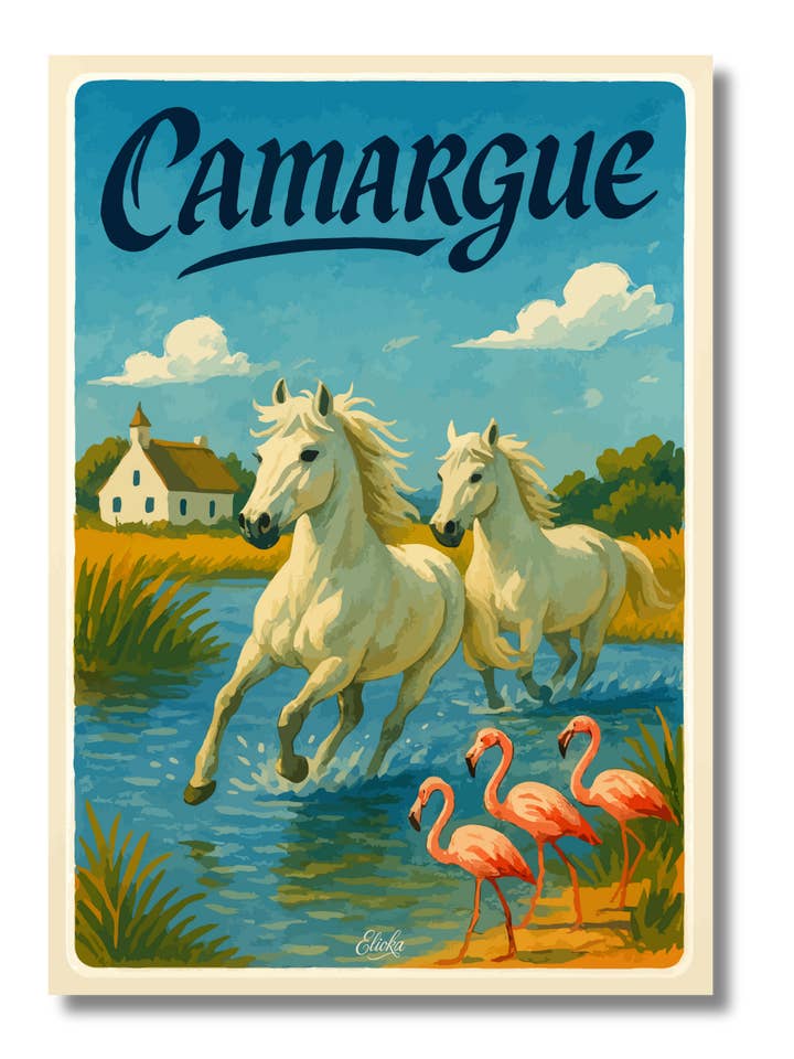 Mostra Cavalli della Camargue per la vendita all'ingrosso da parte di ELIOKA