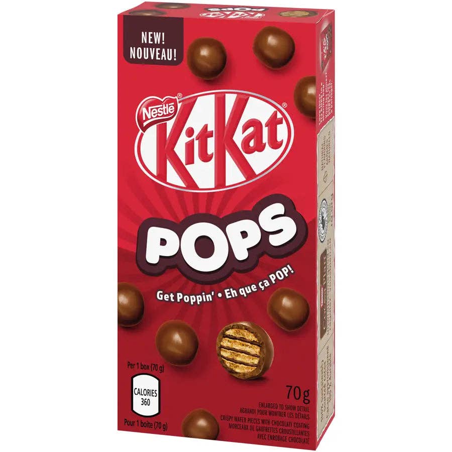 Echo Sales America - Wholesale Chocolate Bar - Nestlé KitKat Pops Milk Chocolaty Snacks Carton  - 70 g  case 12ct3