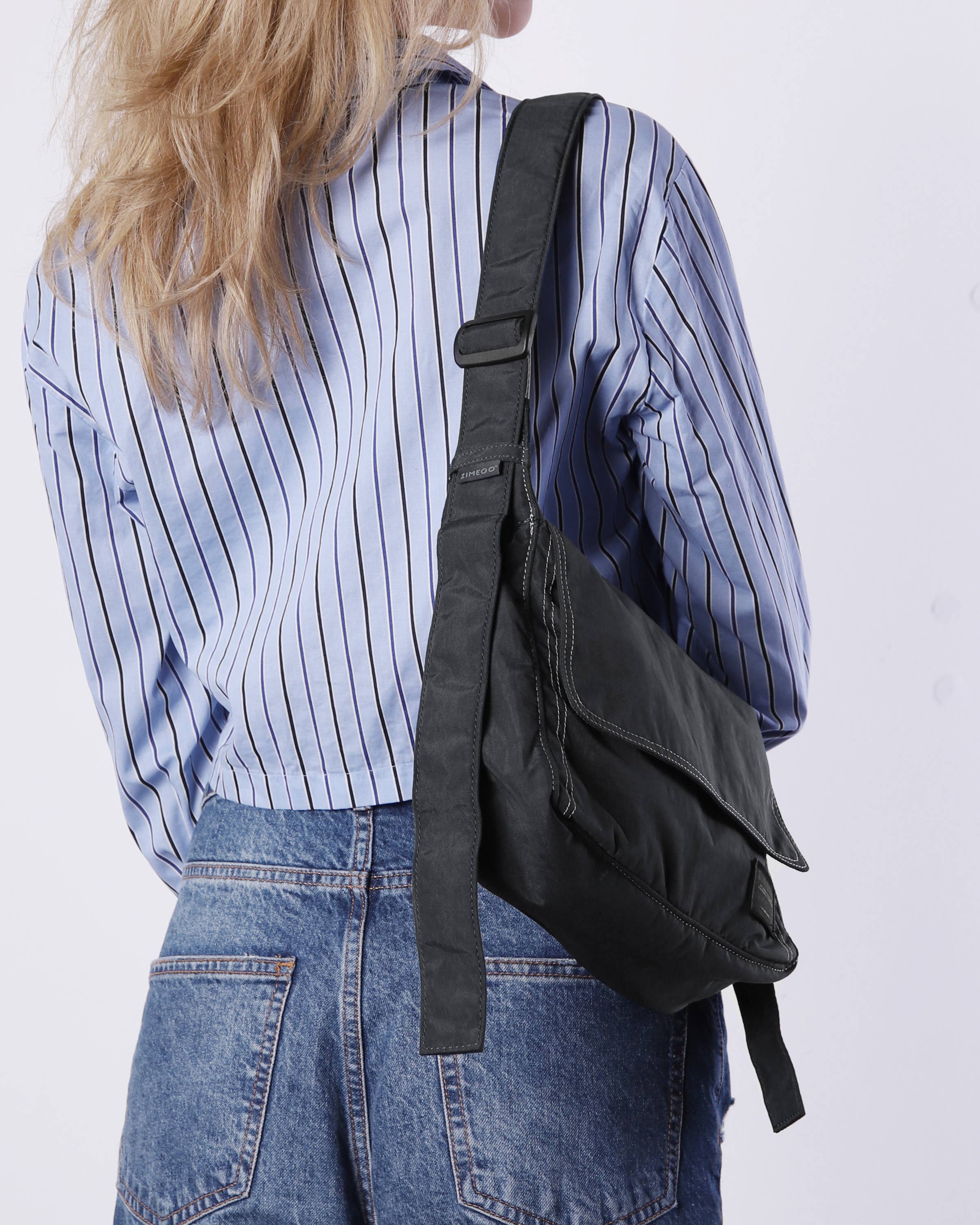 ZIMEGO - Wholesale Crossbody Bag - Women's - Venice Stitch Point Crossbody Bag - ZB80823