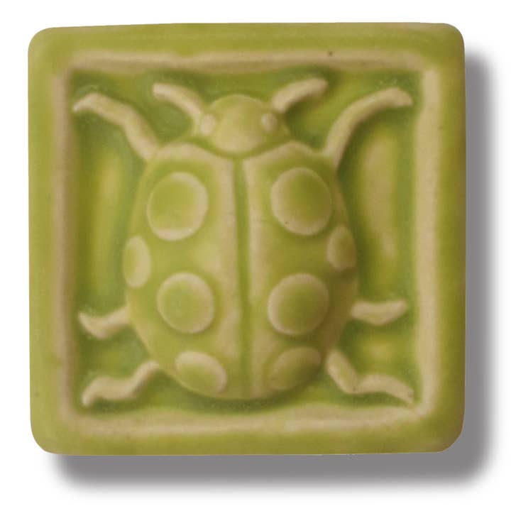 Lieveheersbeestje Art tegel 3x3" voor wholesale door Whistling Frog Tile Inc.