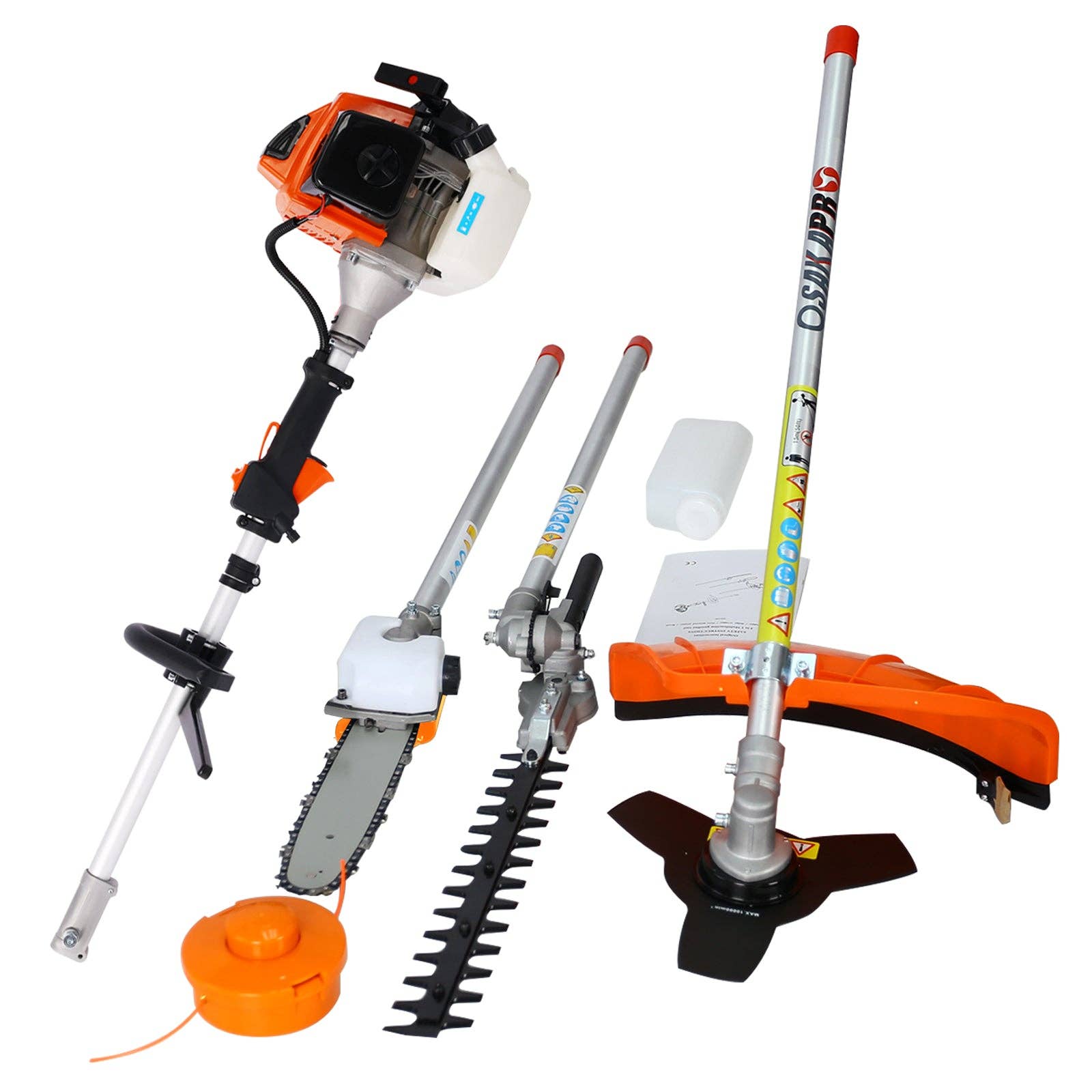 39F Inc. - Wholesale Garden Tool - 63CC 4-in-1 Gas Garden Tool System with Trimmer & Saw1