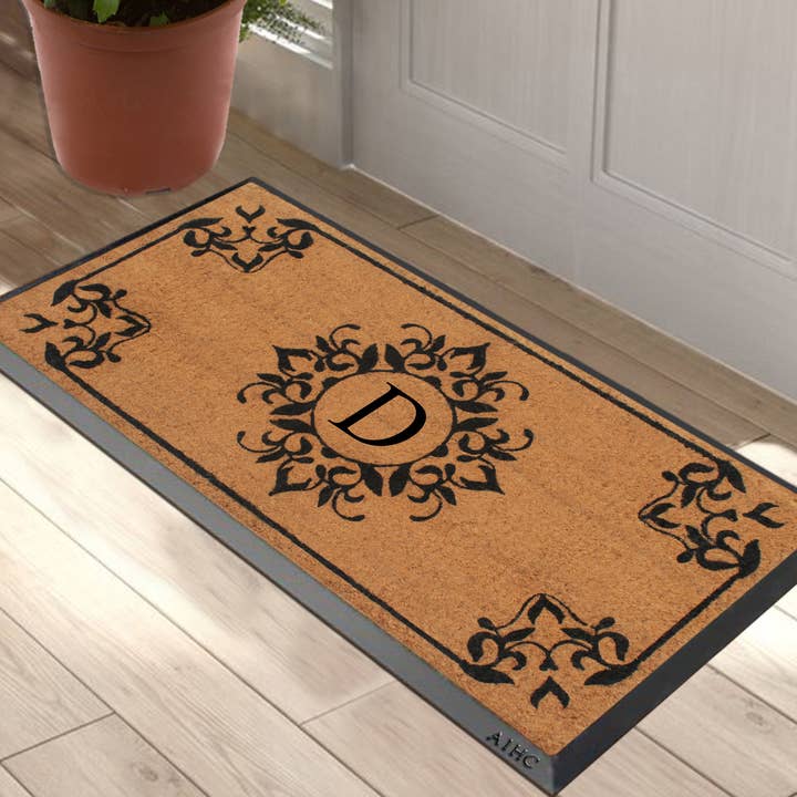 A1 home collections - Wholesale Door Mat - A1HC Natural Coir & Rubber Heavy Duty Monogrammed Doormats3