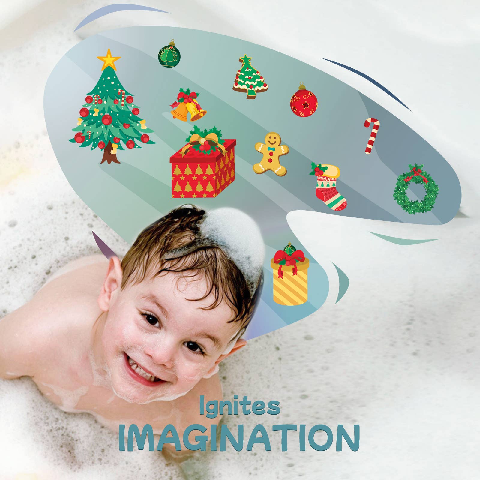 DAISY ENCENS - Wholesale Bath Bomb/Fizz - Santa's Back In Town Bath Bomb Gift Set with Christmas Card6