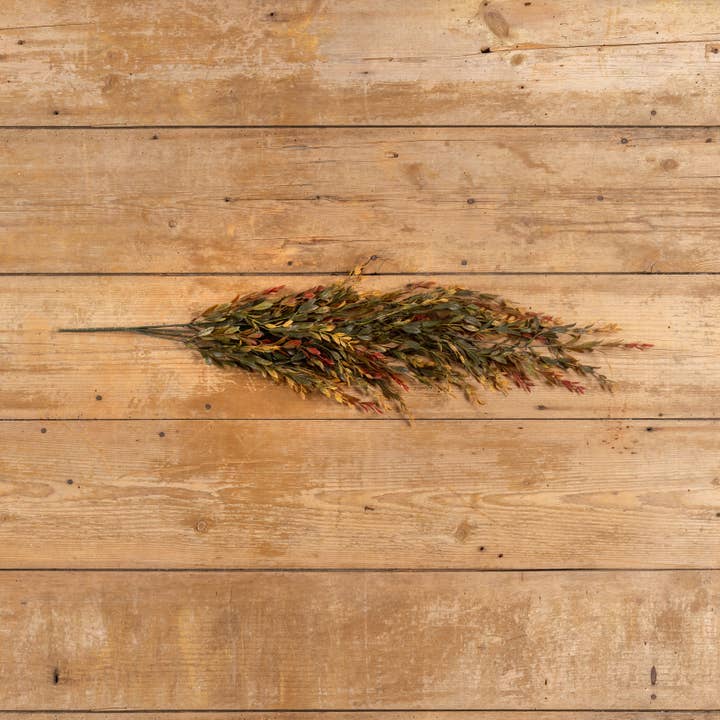 Ragon House - Wholesale Artificial Plant - 34.5" GREEN & RED COMMON BOXWOOD HANGING BUSH