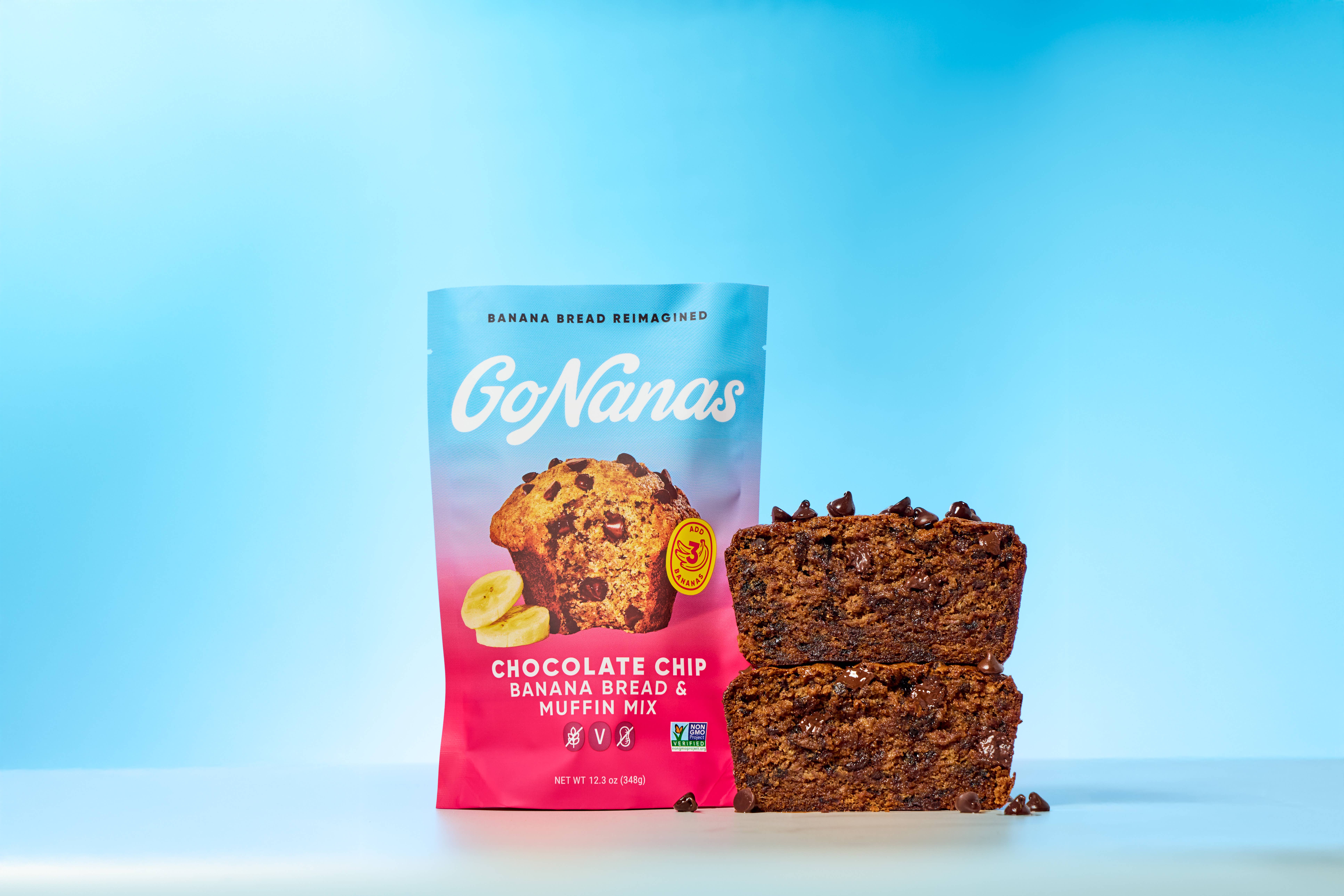 GoNanas - Wholesale Bread Mix - Chocolate Chip Banana Bread Mix2