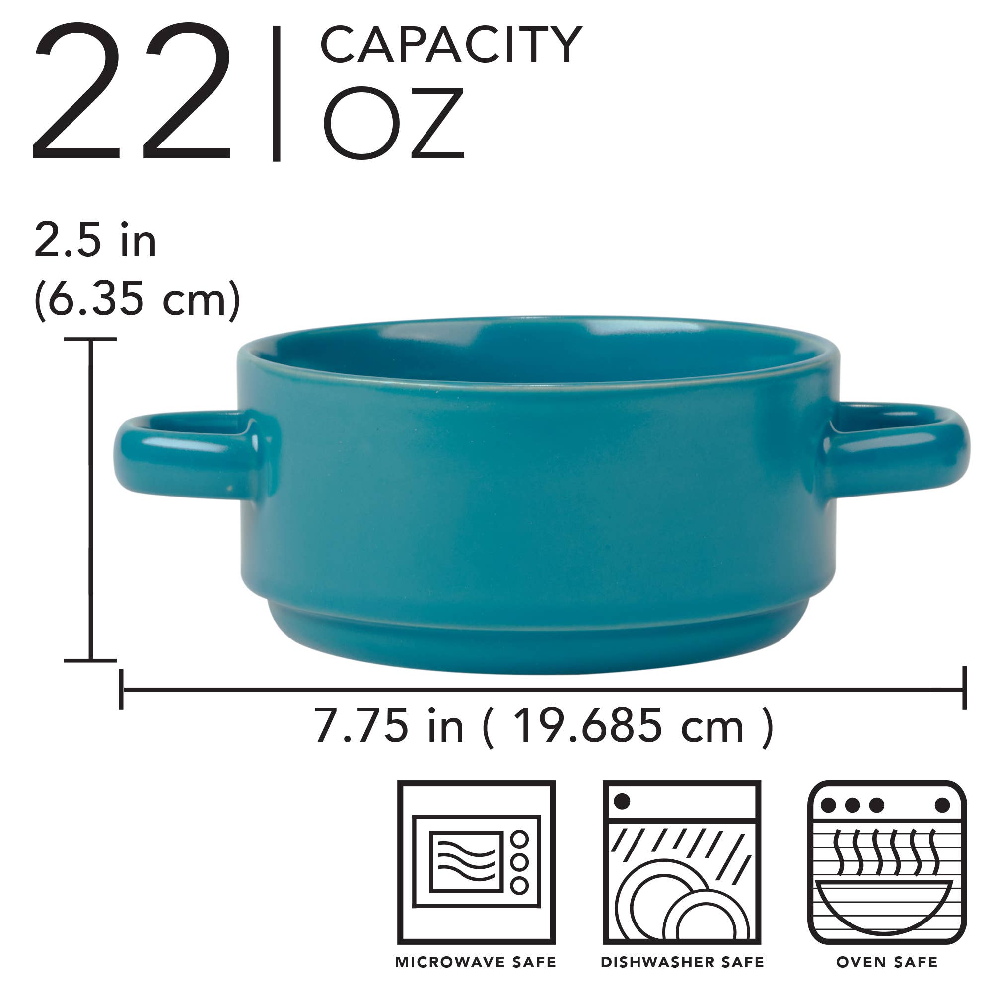 Certified International - Wholesale Baking Dish - Stoneware 22oz Matte Glaze Set of 6 Soup Crocks5