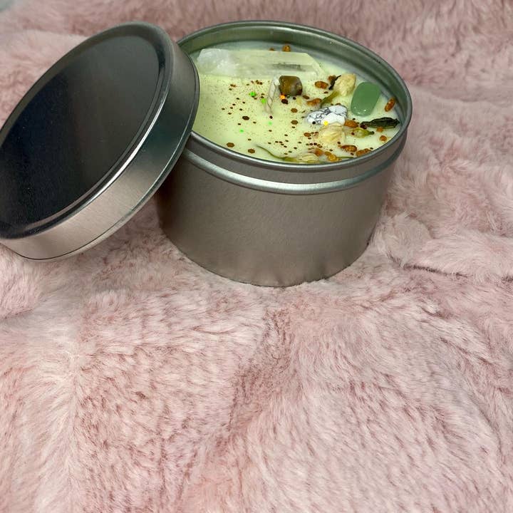 Wild Child Studio Co - Wholesale Travel Candles - Stress Less Crystal Candles1