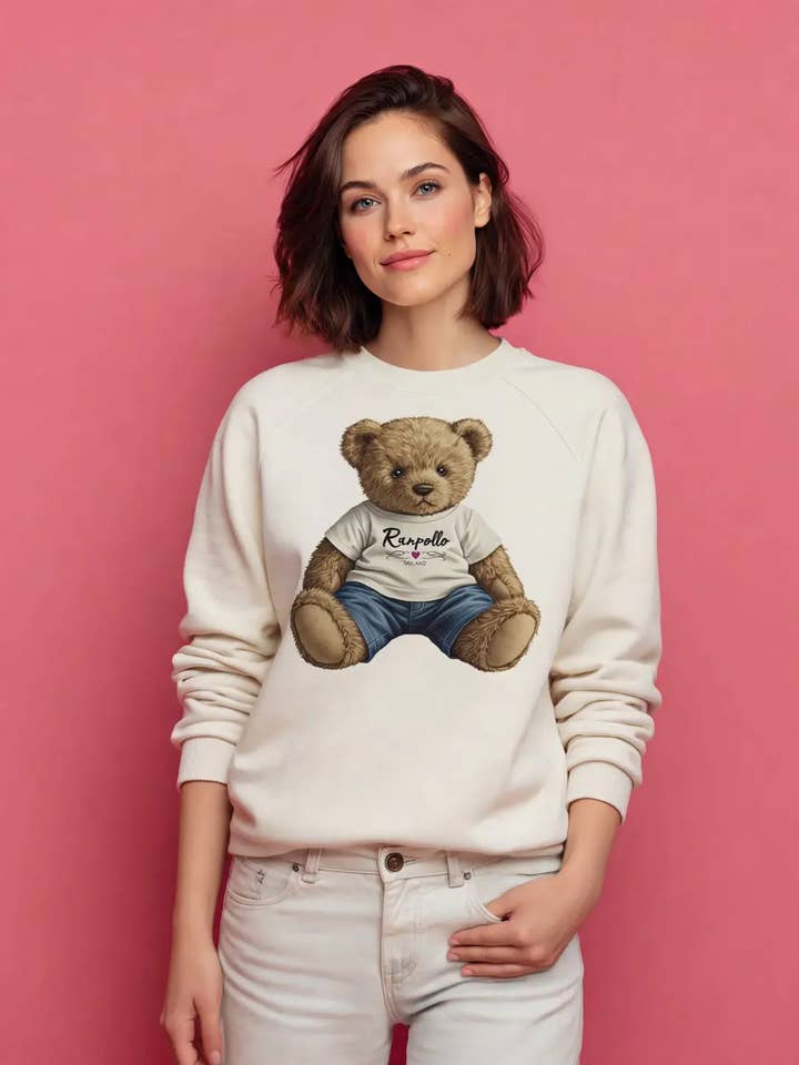 RANPOLLO MILANO - Wholesale Graphic Sweatshirt - Women's - FP BEAR1