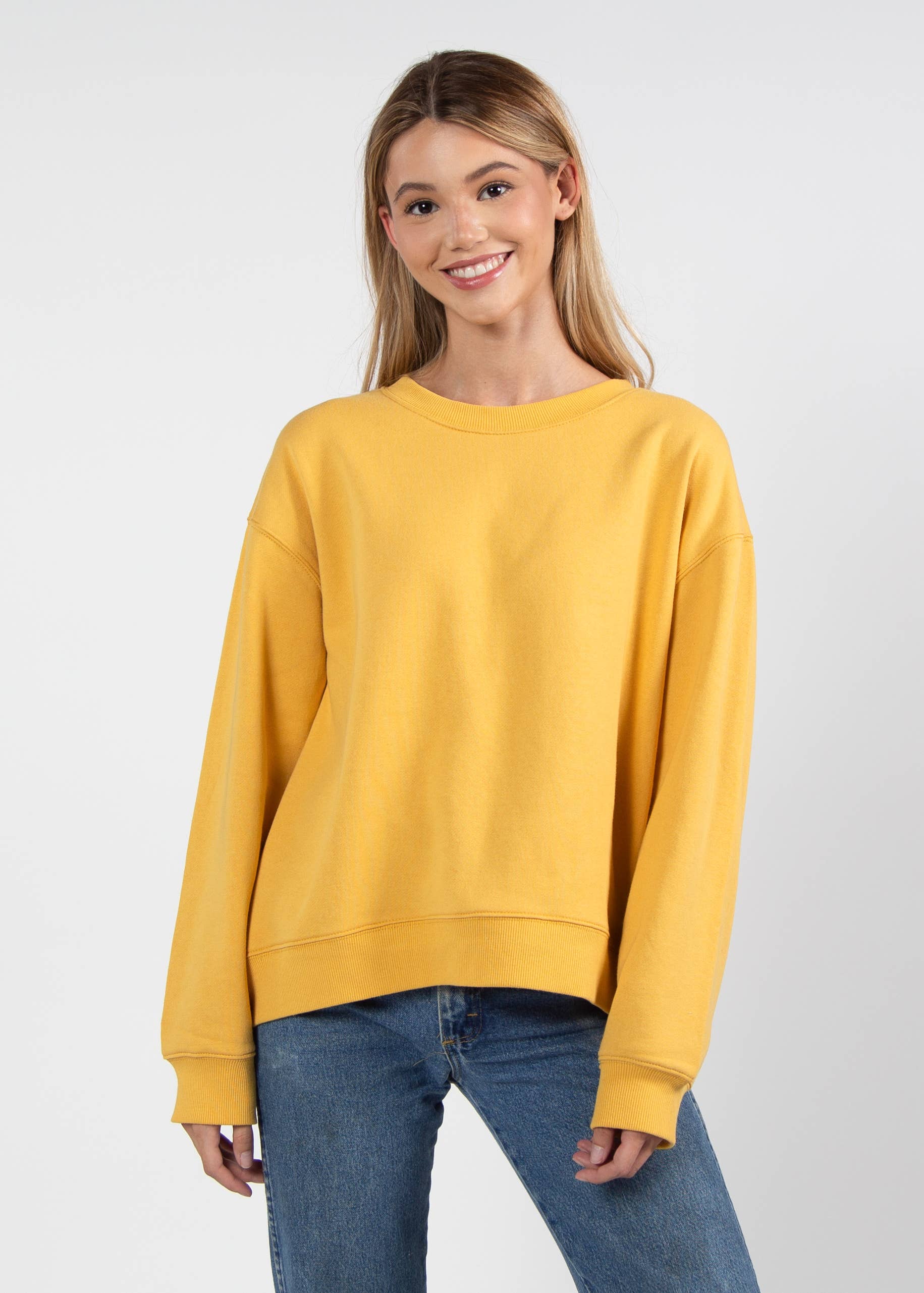 chicka-d - Wholesale Sweatshirt - Women's - Old School Crew, All Colors5