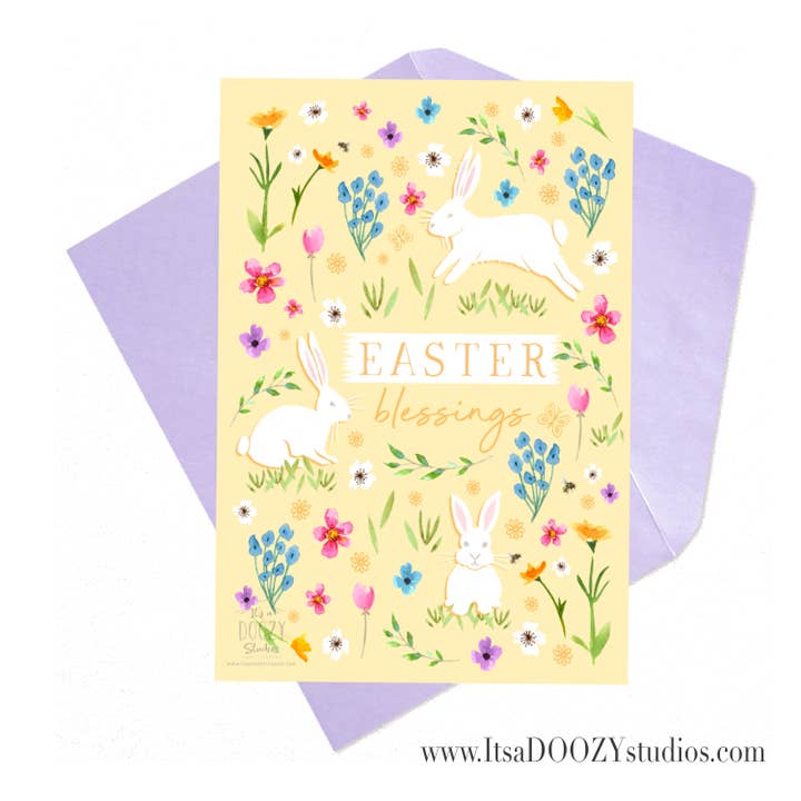 Easter Blessings - Easter Card With Matching Envelope for wholesale by It’s a Doozy Studios