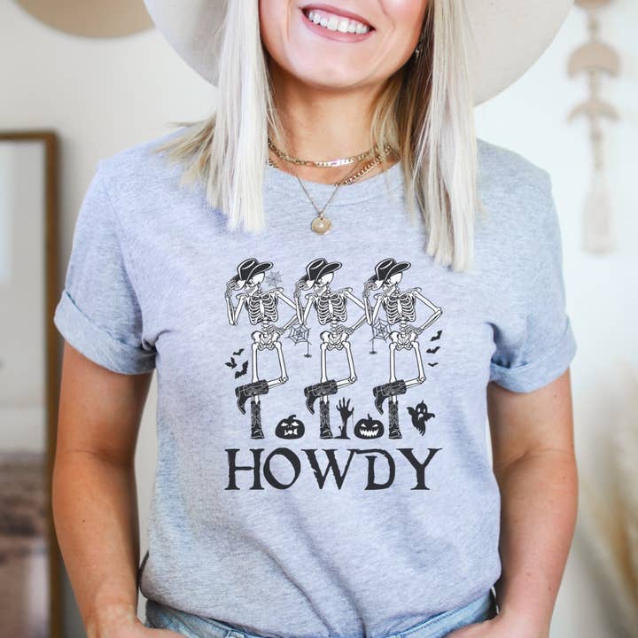 Howdy partner Halloween T-shirt för wholesale av The Hive Boutique Wholesale