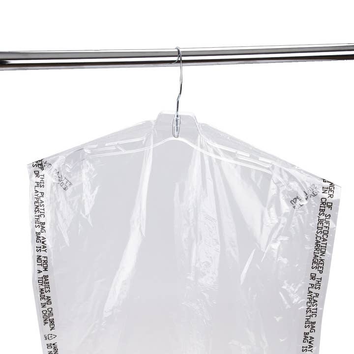 Store Supply Warehouse - Wholesale Garment Bag - Unisex - Large Clear Plastic Garment Bags - 21"W x 3"D x 72"H1