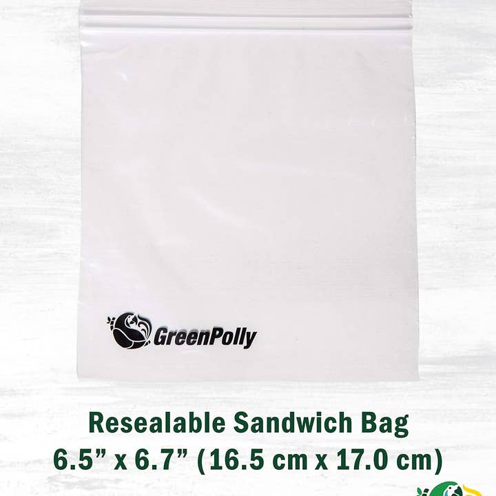 BioBag America Inc - Wholesale Food Storage Wrap/Bag - 100% Renewed Resealable Sandwich Bags, 175 Count (20 Cases)6
