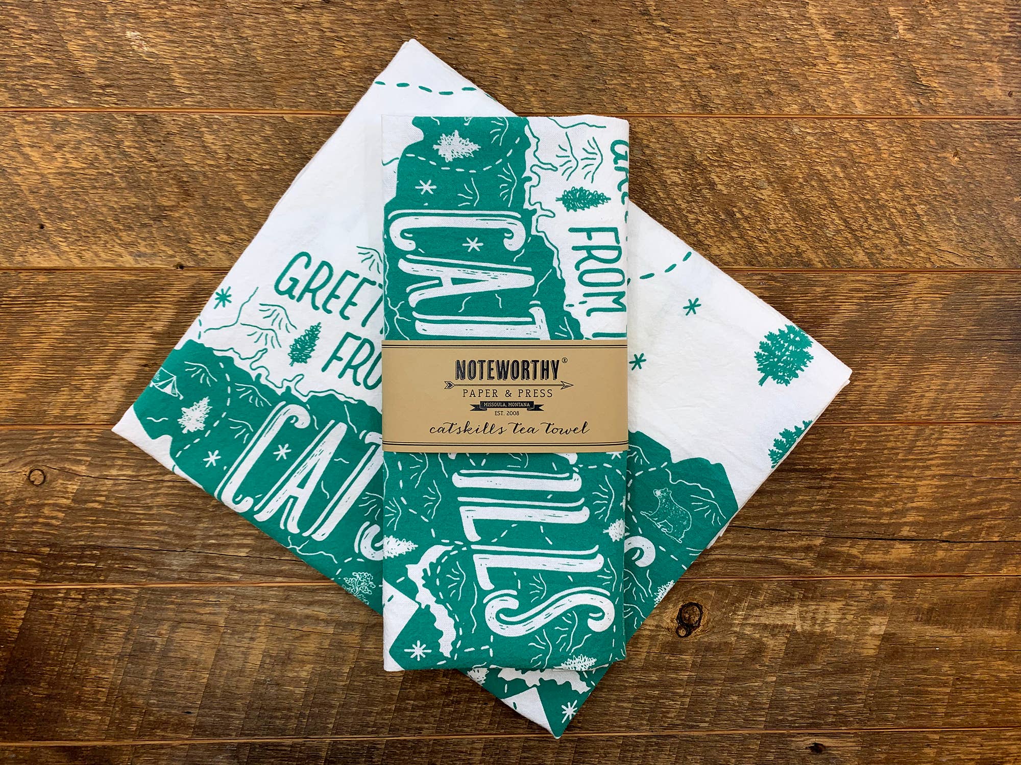 Noteworthy Paper & Press - Wholesale Tea Towel - Catskills Tea Towel1