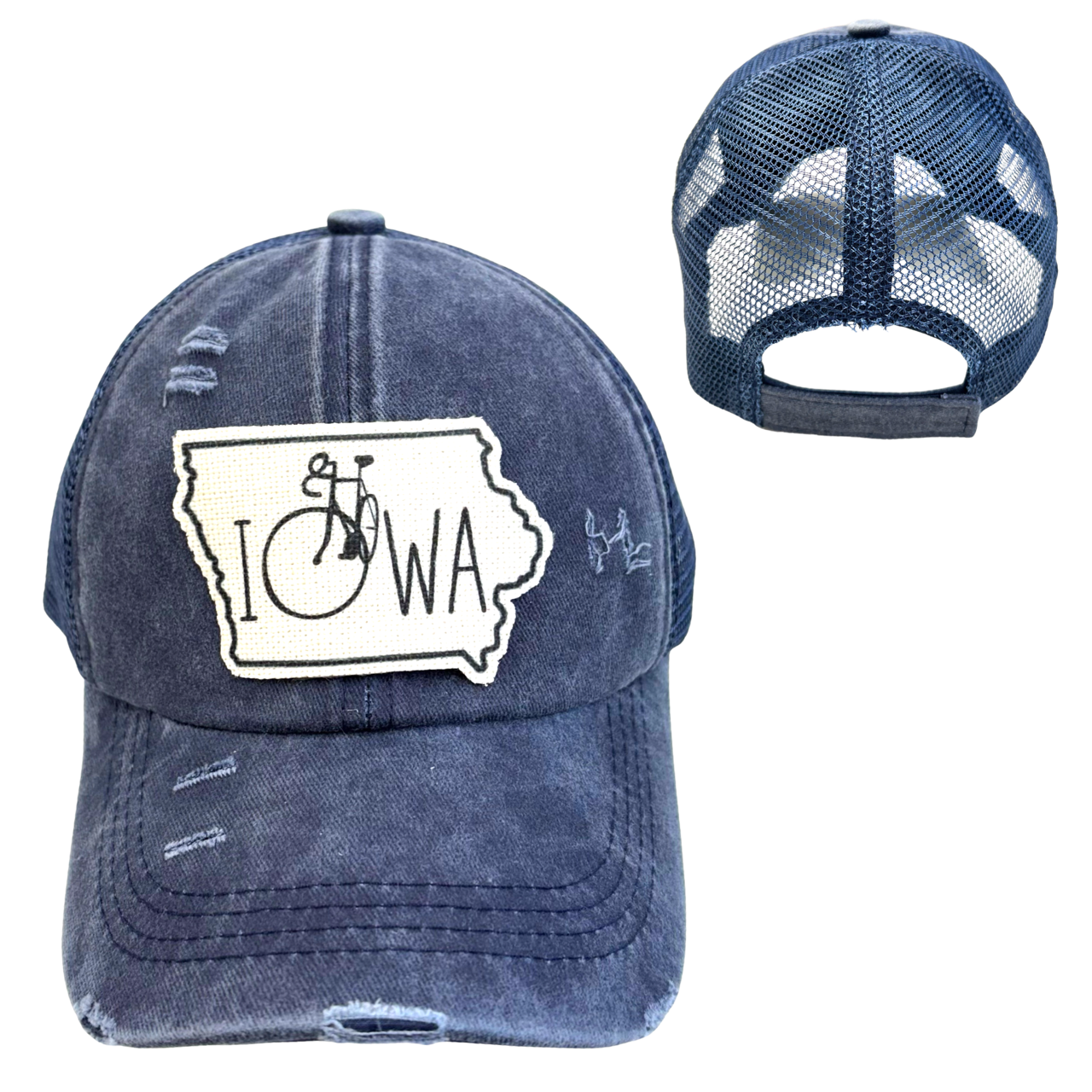dkhandmade - Vente Casquette de camionneur – femme - CHAPEAU DE VÉLO IOWA8