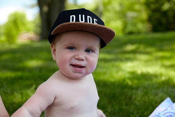 Funky Junque - Wholesale Kids Hat - Kids - Flat Brim Trucker Hat - Dude - Black/Faux Leather5