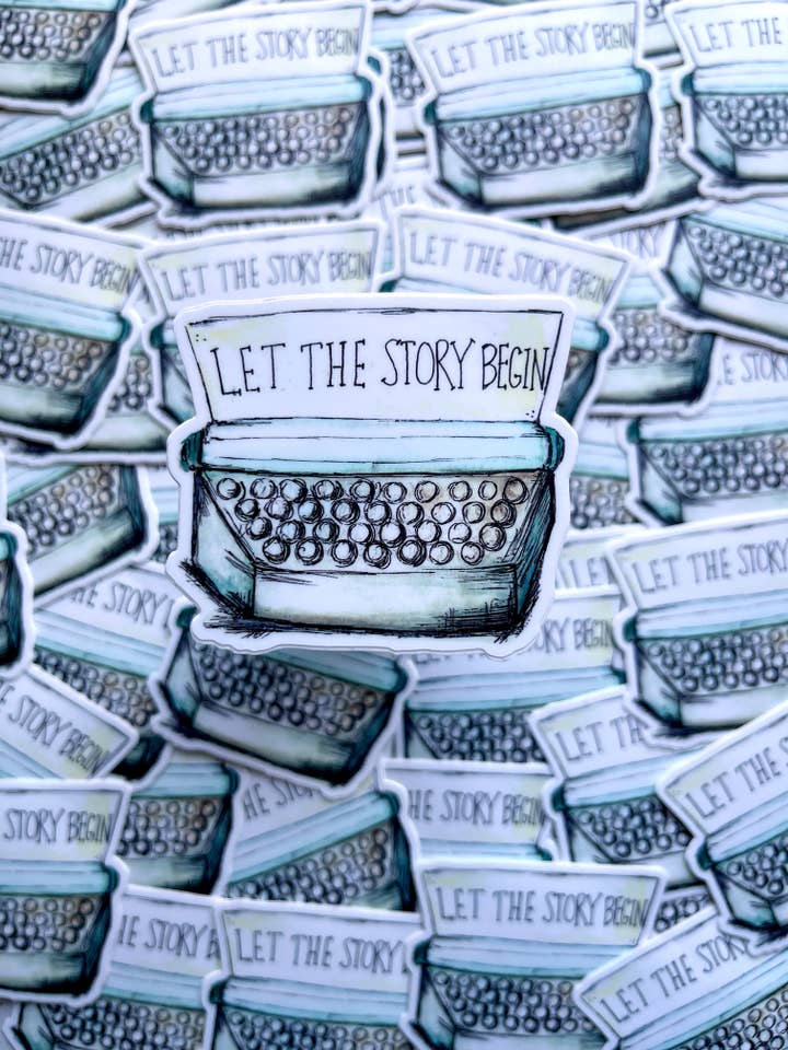 Skrivmaskin - vinyl klistermärke för wholesale av Monellisa