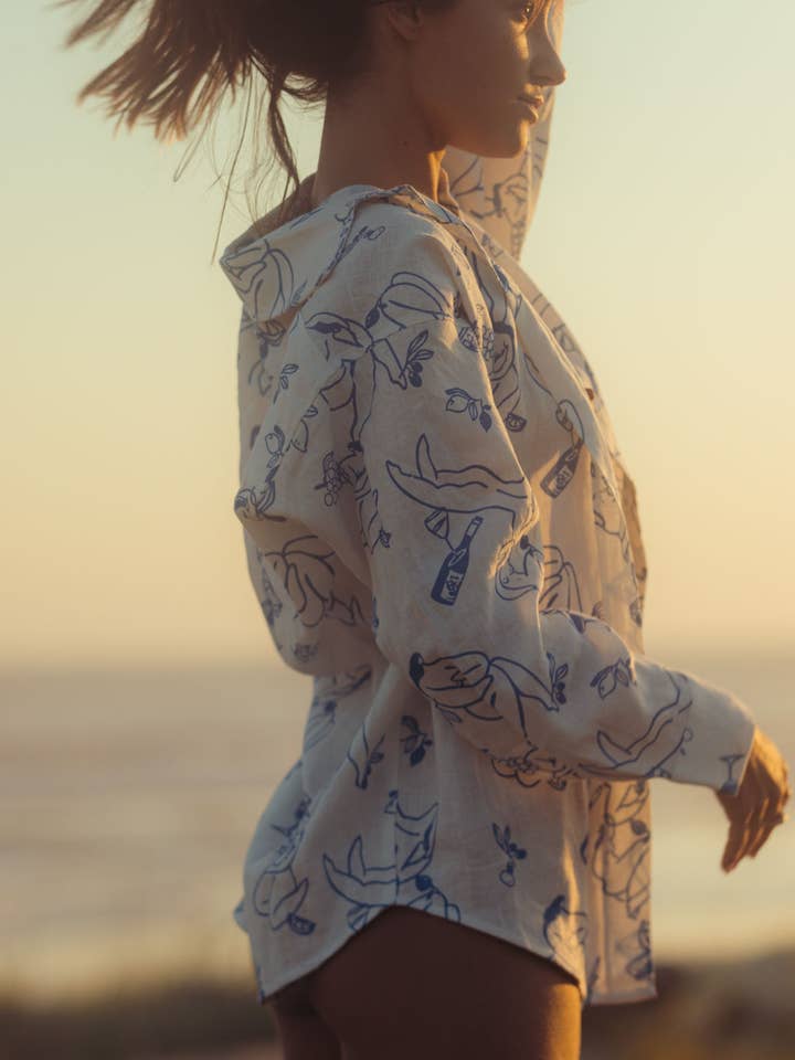 mila top - picnic for wholesale by Hendriks