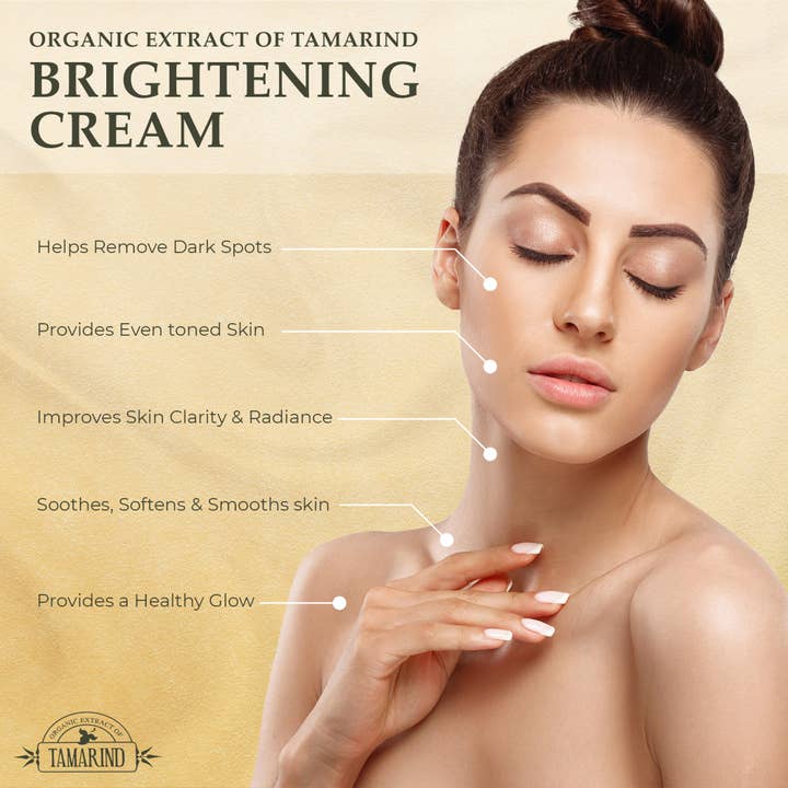 Mitchell Brands - Wholesale Facial Moisturizer - Organic Extract of Tamarind Brightening Cream Tube - 50g / 12