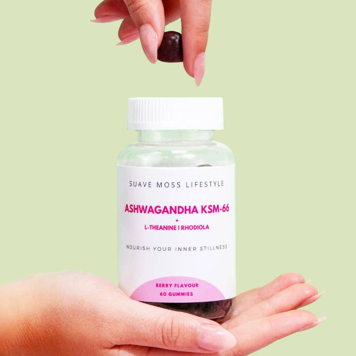 ORGANIC ASHWAGANDHA KSM66 GUMMIES for wholesale by Suave Moss Lifestyle