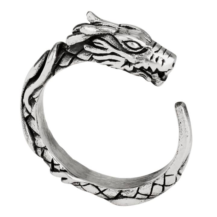 Sterling Silver Dragon Wrap Ring for wholesale by Tiger Mountain Jewelry