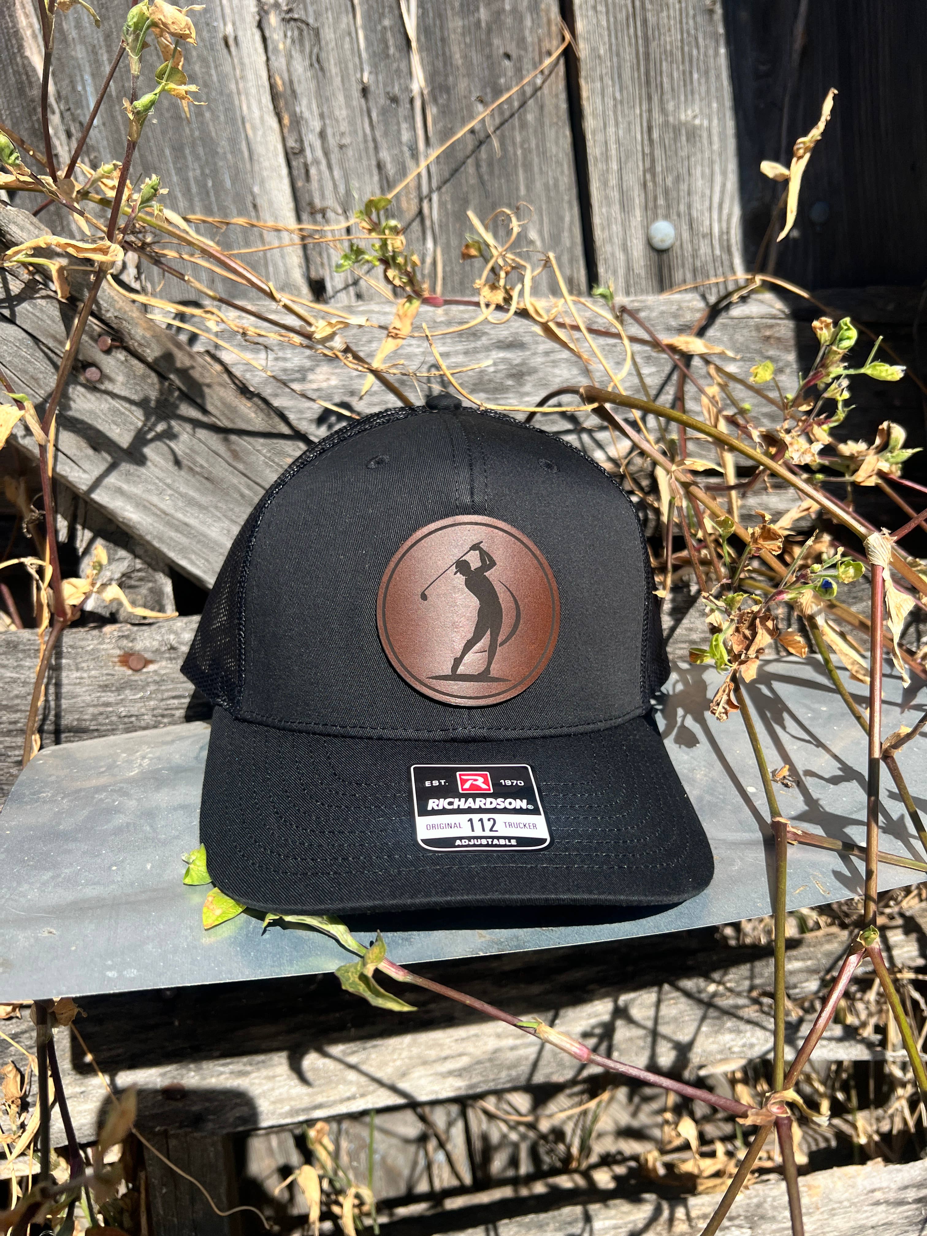 RiOak Design & Hat Co. - Wholesale Baseball Cap - Men's - Golfer Black Richardson 112