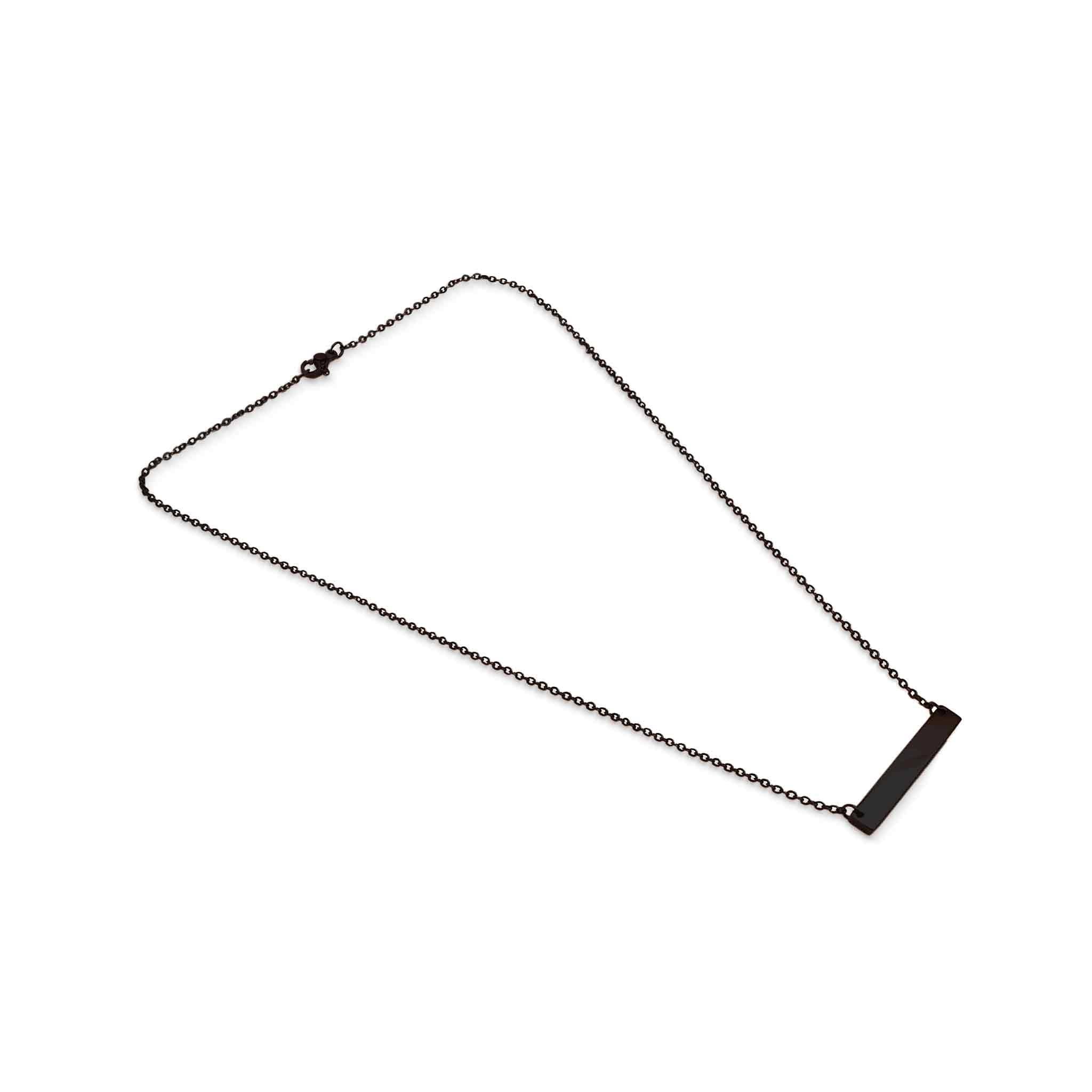 WJW - Wholesale Pendant/Charm Necklace - Polished Blank Stainless Steel Bar Necklace7