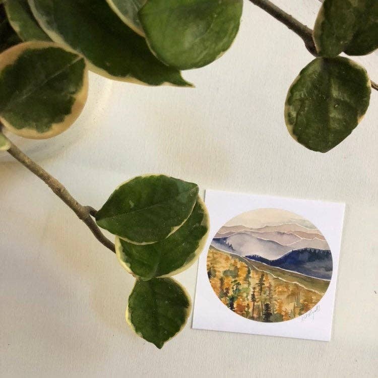 Kat Ryalls - Wholesale Art Print - Blue Ridge Layers Watercolor Print3