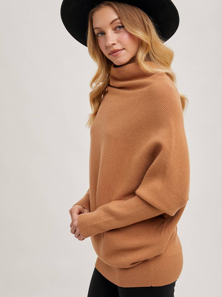 Bluivy - Wholesale Knit Sweater - Women's - SLOUCH NECK DOLMAN SLEEVED PULLOVER56