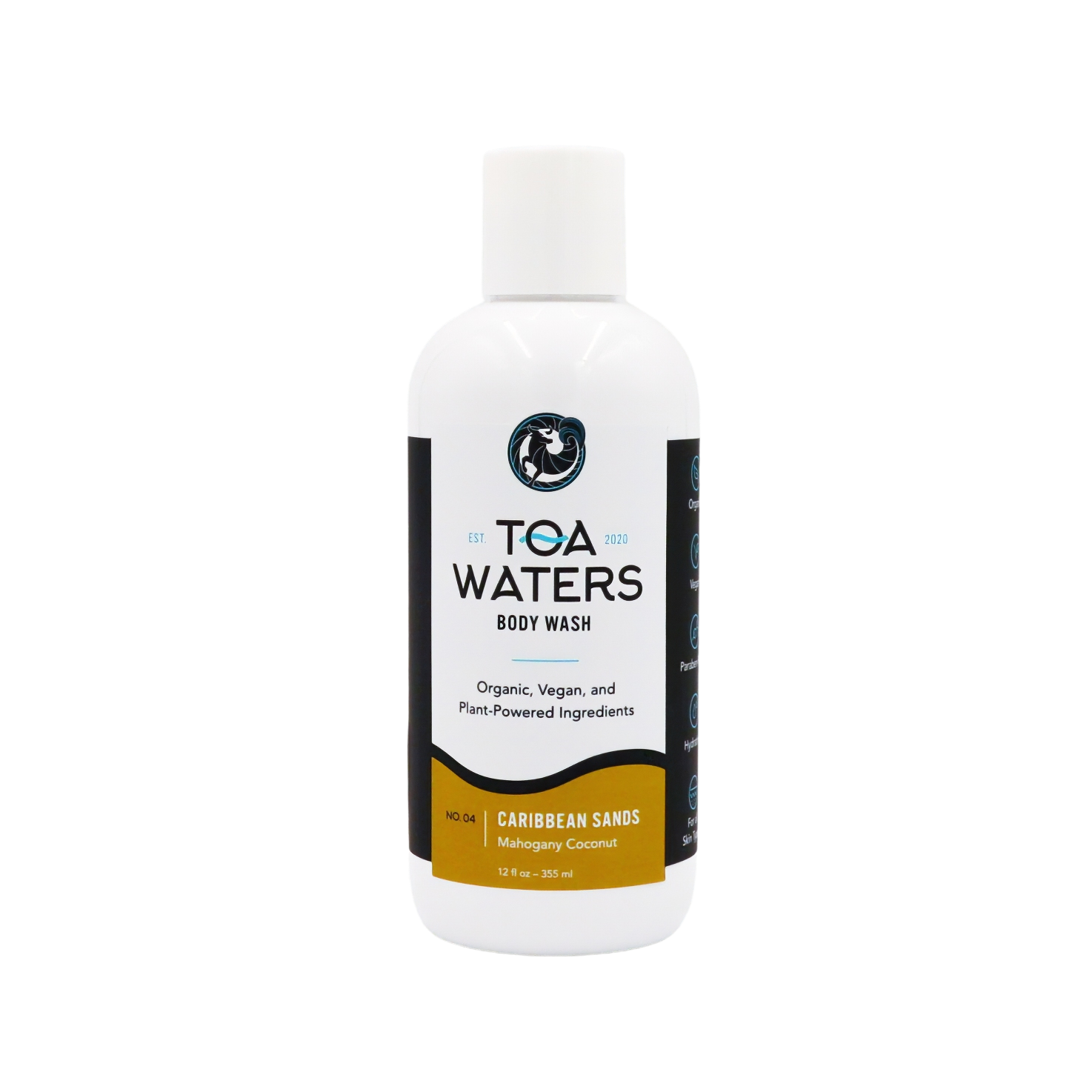 TOA Waters - Wholesale Body Wash/Shower Gel - Caribbean Sands Body Wash - Mahogany Coconut0