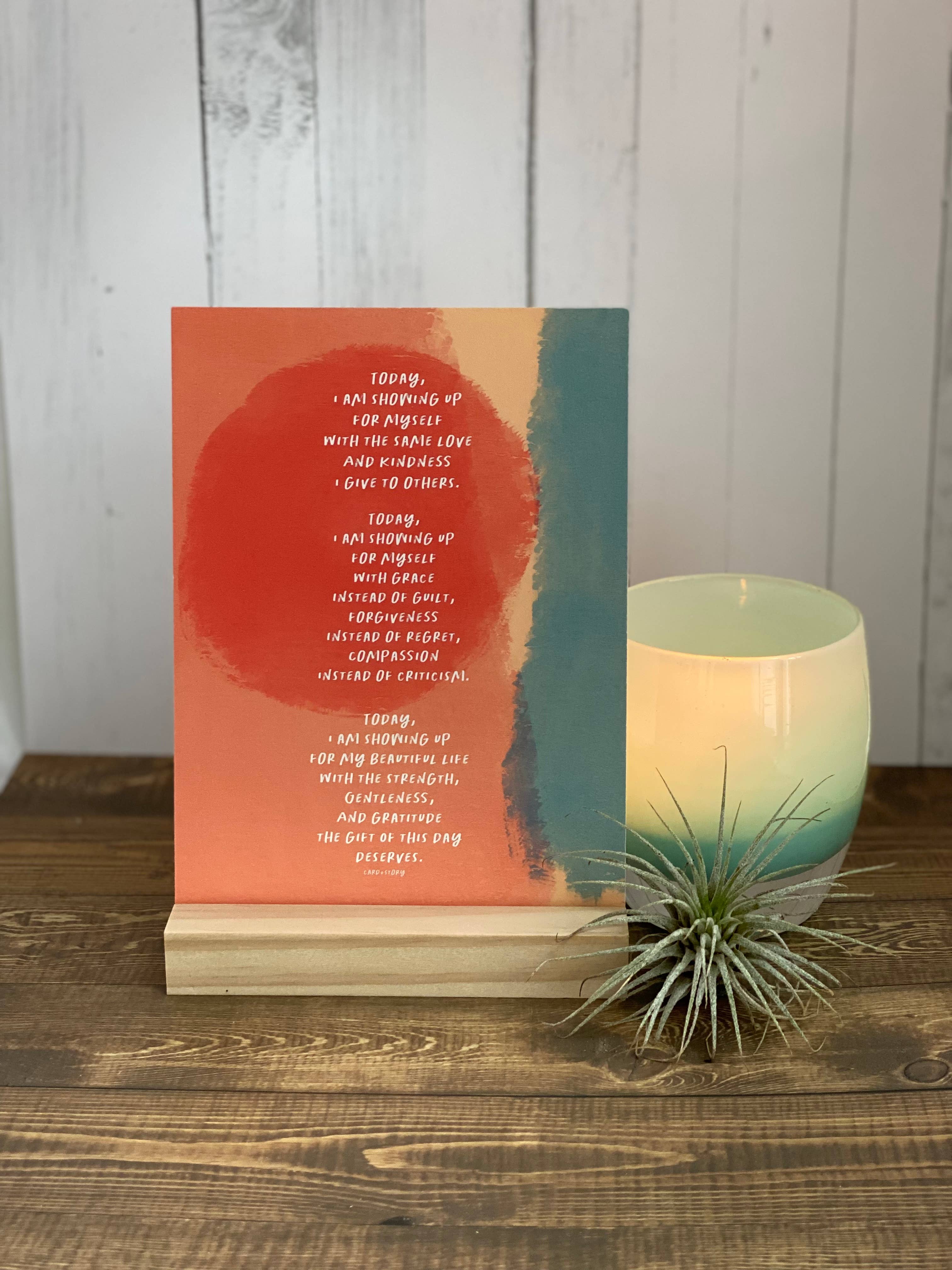 Card & Story - Vente Poster - Affiche d'affirmation de l'amour de soi de Today2