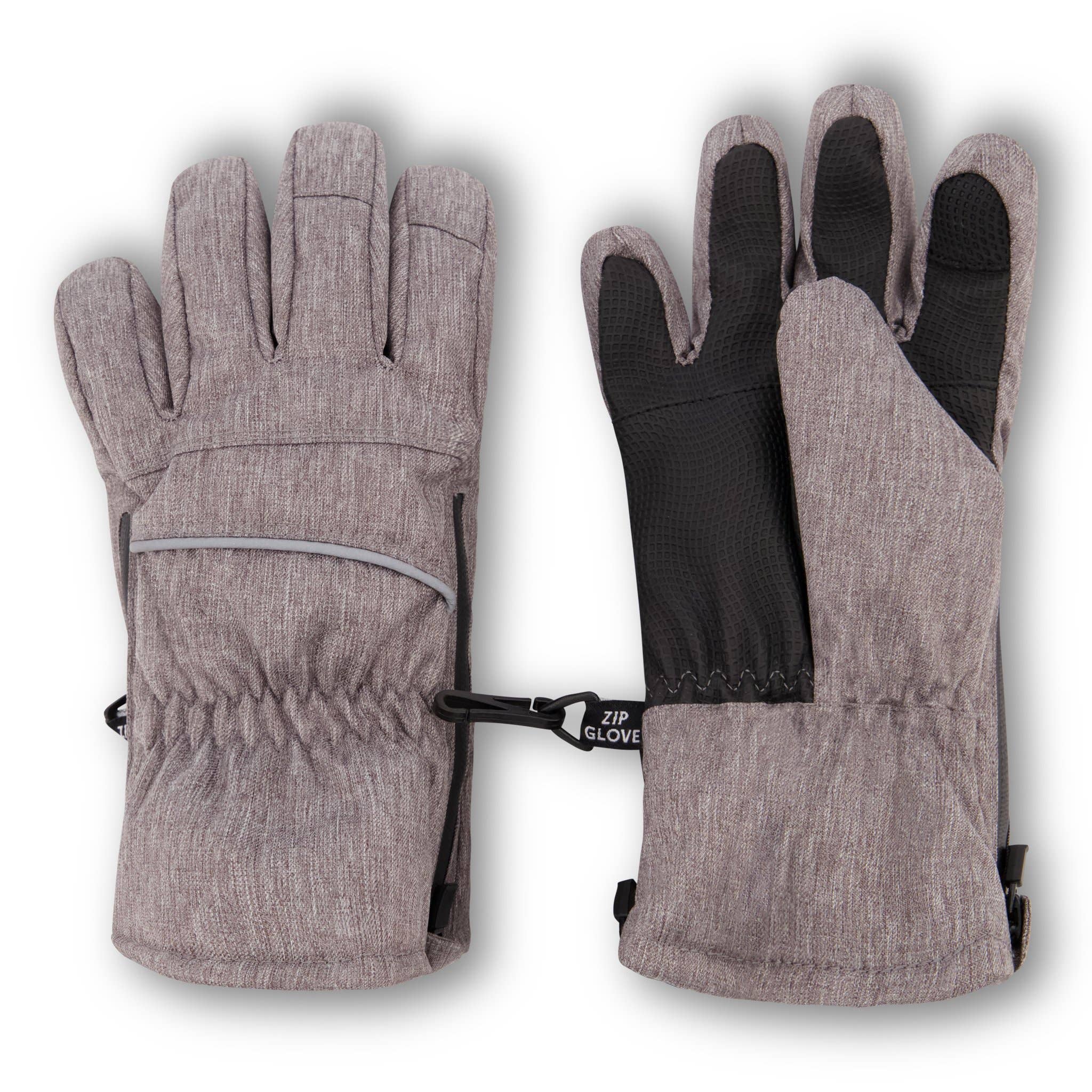 Grey Boys Toddler / Tween Gloves Powered by ZIPGLOVE™ TECH for wholesale on Faire0