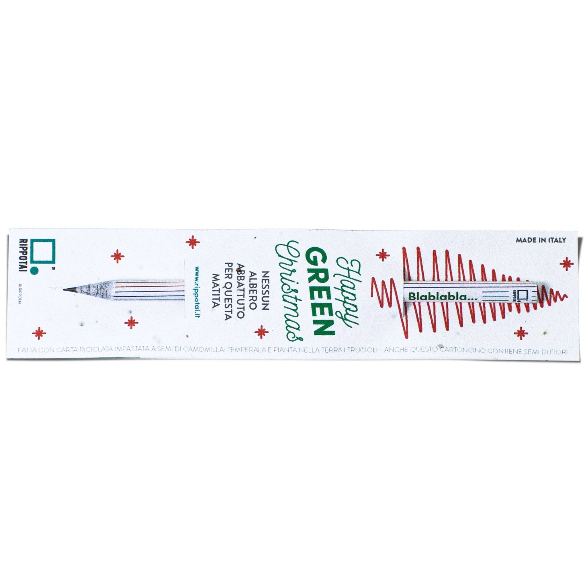 Rippotai - Vente Crayons - Lot de 4 crayons à planter avec graines, idée cadeau de Noël7