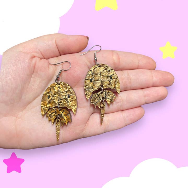 Smiley Moon Studio - Wholesale Dangle Earrings - Horseshoe Crab Earrings3