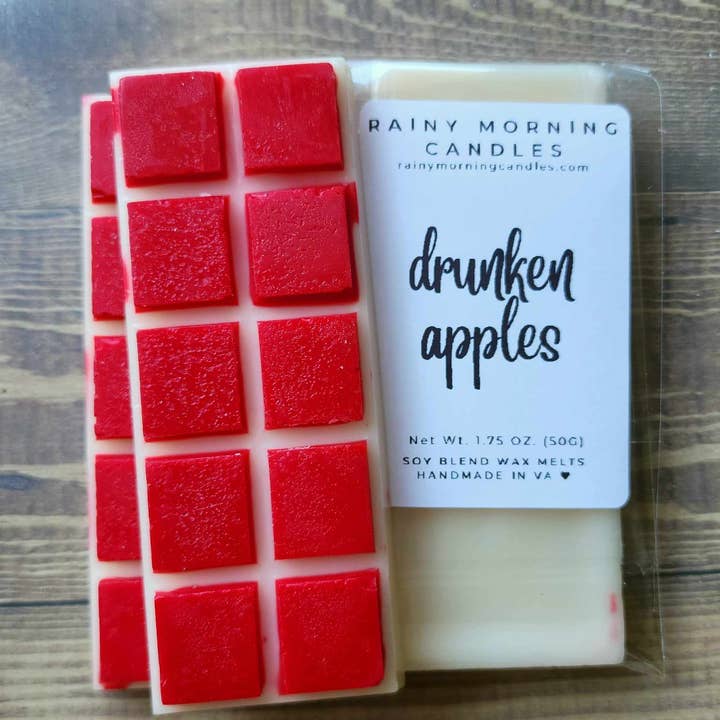 Rainy Morning Candles - Wholesale Wax Melt - Drunken Apples | Apple + Bourbon Fall Wax Melts