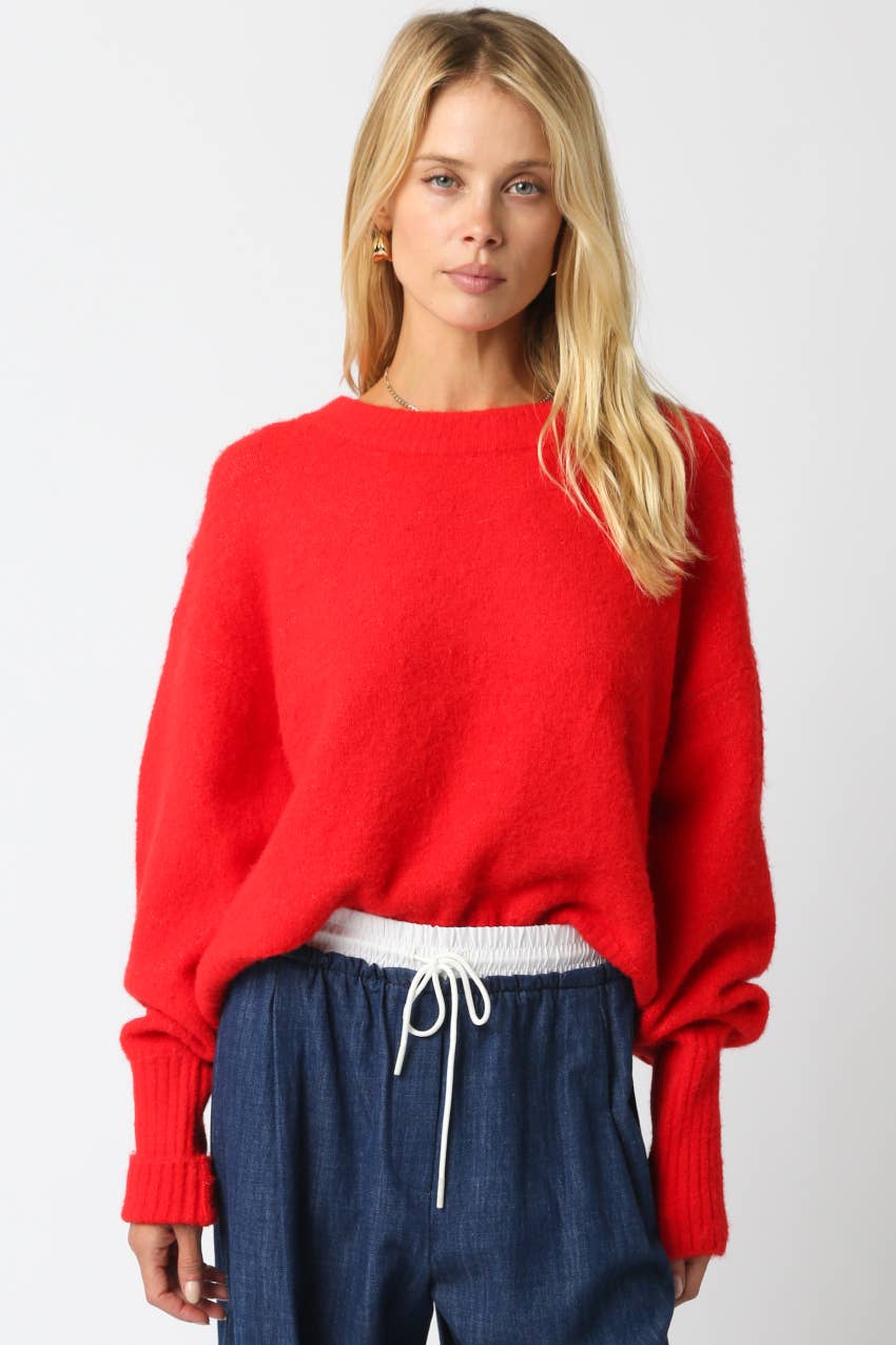 Olivaceous - Wholesale Pullover-trui - Dames - Julien Trui44