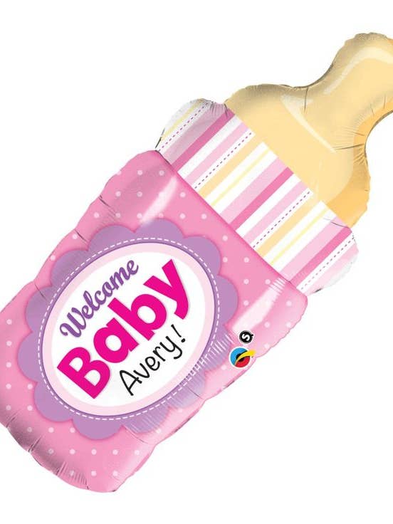 * PINK BOTTLE-SHAPED BALLOON for wholesale by Mis Globos