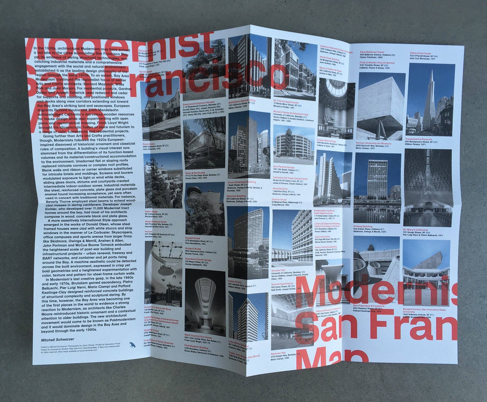 Blue Crow Media – wholesale Map – Modernist San Francisco Map2