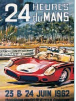 24 Heures du Mans 23 et 24 juin 1962 pour la vente par Clanna Cards