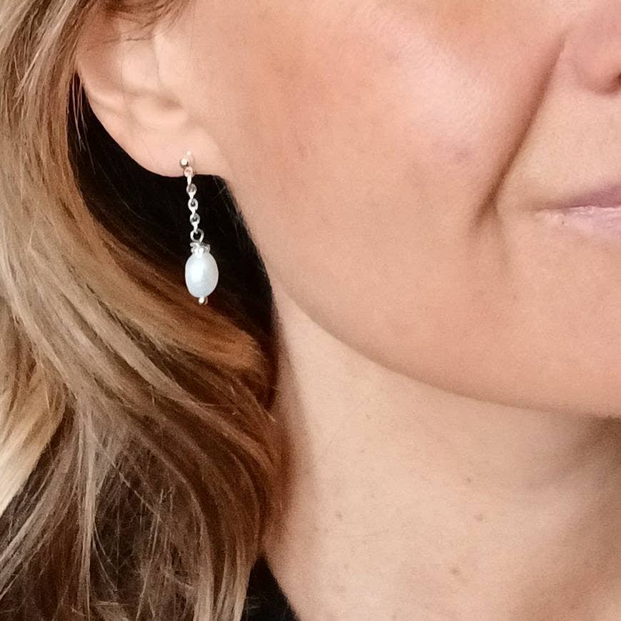 L'atelier du 6 - Wholesale Dangle Earrings - OMBELINE - Wedding ear beads - fresh water pearls4