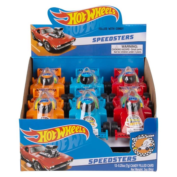 La Luna Bella - Toys – Engroshandel Bolcher – Hot Wheels Speedsters Formel 1 Gumball Bil 12ct- LLB Legetøj